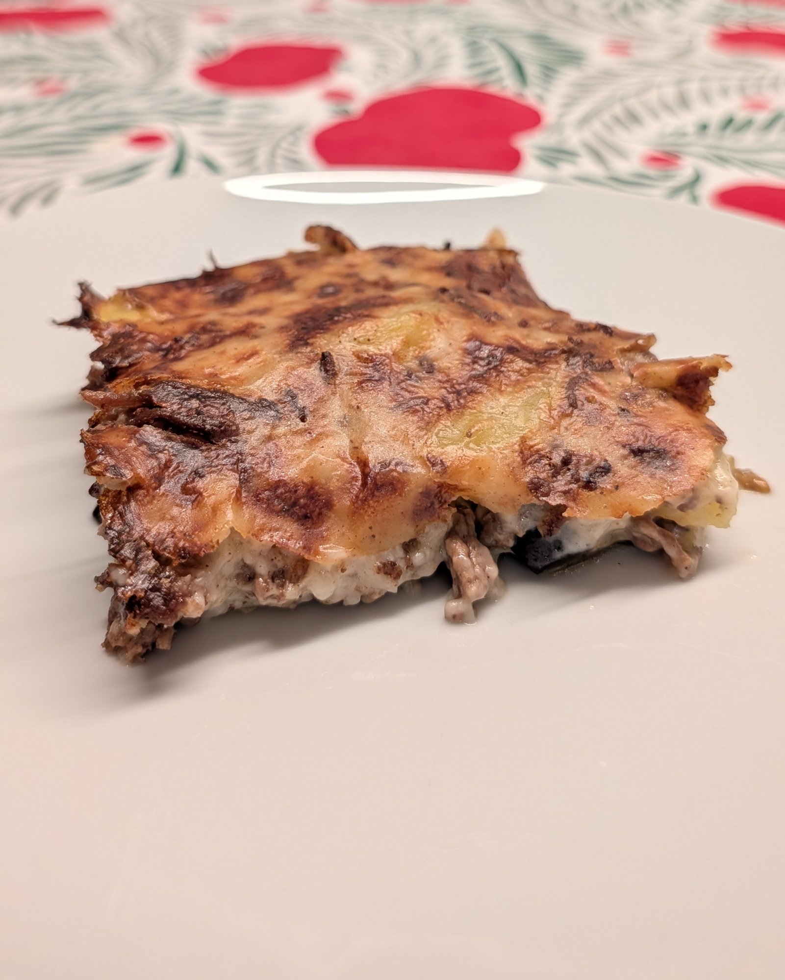 Gluten-Free Moussaka with Ground Beef, Eggplant and Potato
